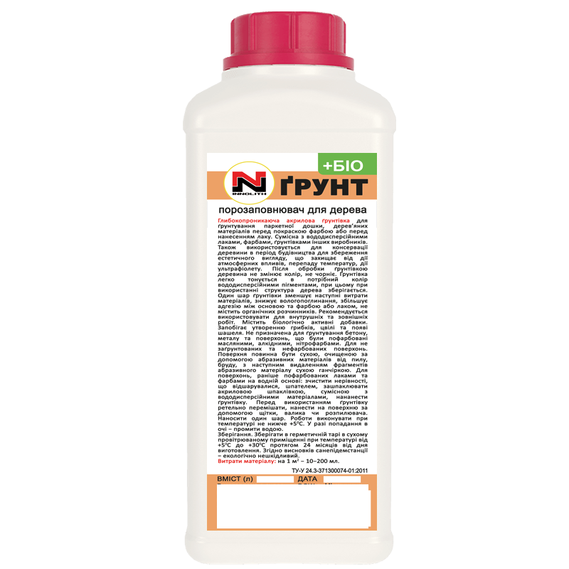 Грунтовка для дерева Innolith +Біо глибокопроникаюча 1 л